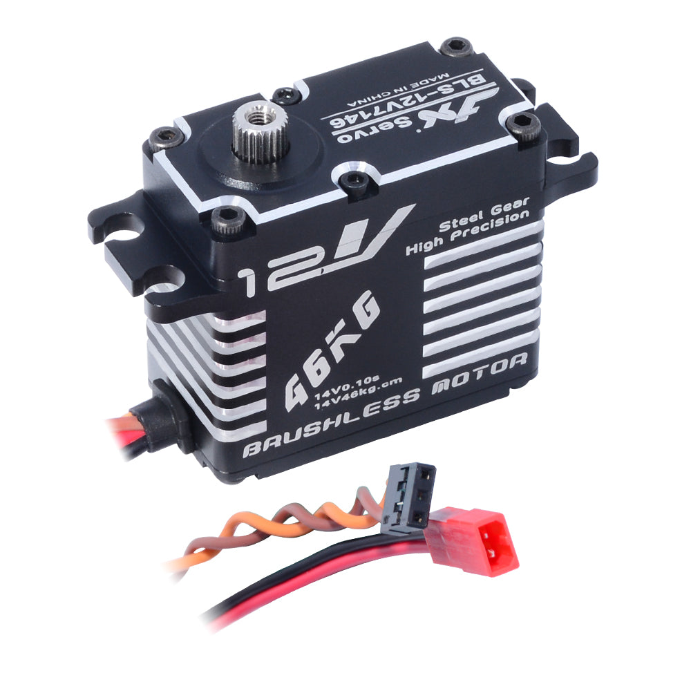 JX Servo BLS-12V7146 46kg Brushless High Precision Steel Gear Full CNC Digital Servo