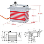 X20-8.4-50 Metal Gear Brushless Digital Servo 45kg.cm 0.09sec 