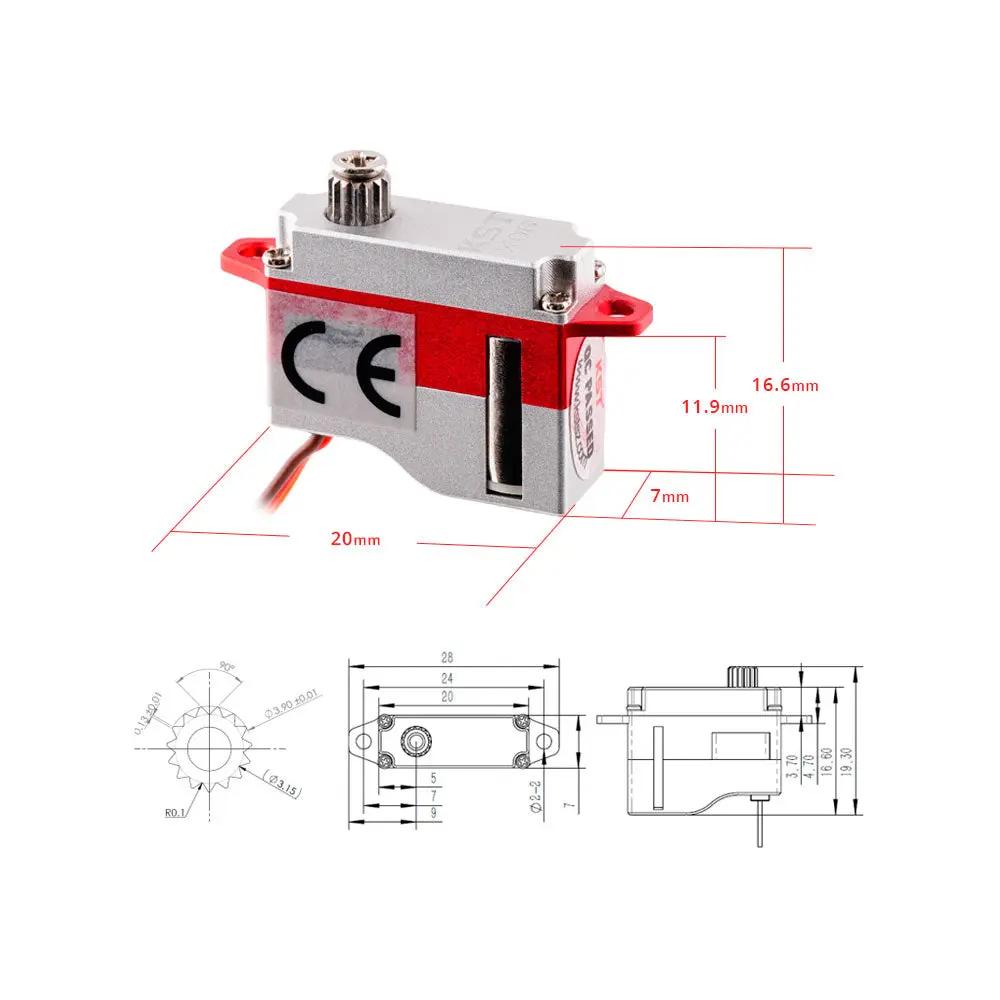 X06 V6.0 HV Digital Metal Gear Micro Servo 