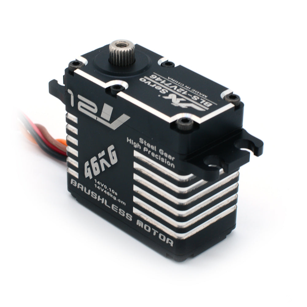JX Servo BLS-12V7146 46kg Brushless High Precision Steel Gear Full CNC Digital Servo