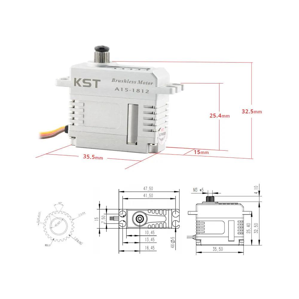 A15-1812 Brushless Mini Servo 1.8N.m 0.12sec/60° for RC Gliders