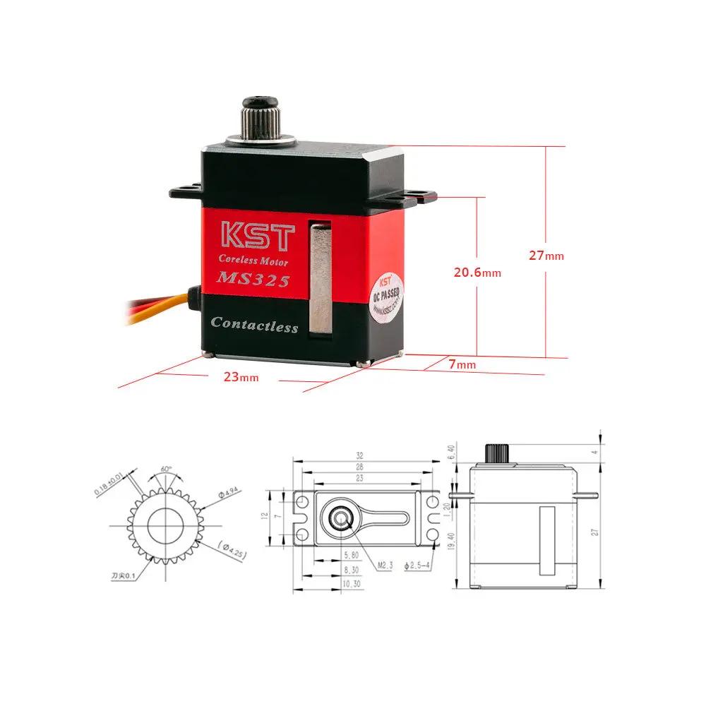 MS325 7.4V Contactless Magnetic Sensors Micro Servo 5.2kg.cm 0.07sec for RC Helicopters