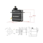 BLS88WP Waterproof Brushless Micro Servo Size