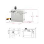 A13-610 Coreless Metal Gear HV Mini Servo 9kg.cm 0.10sec for Glider Wing
