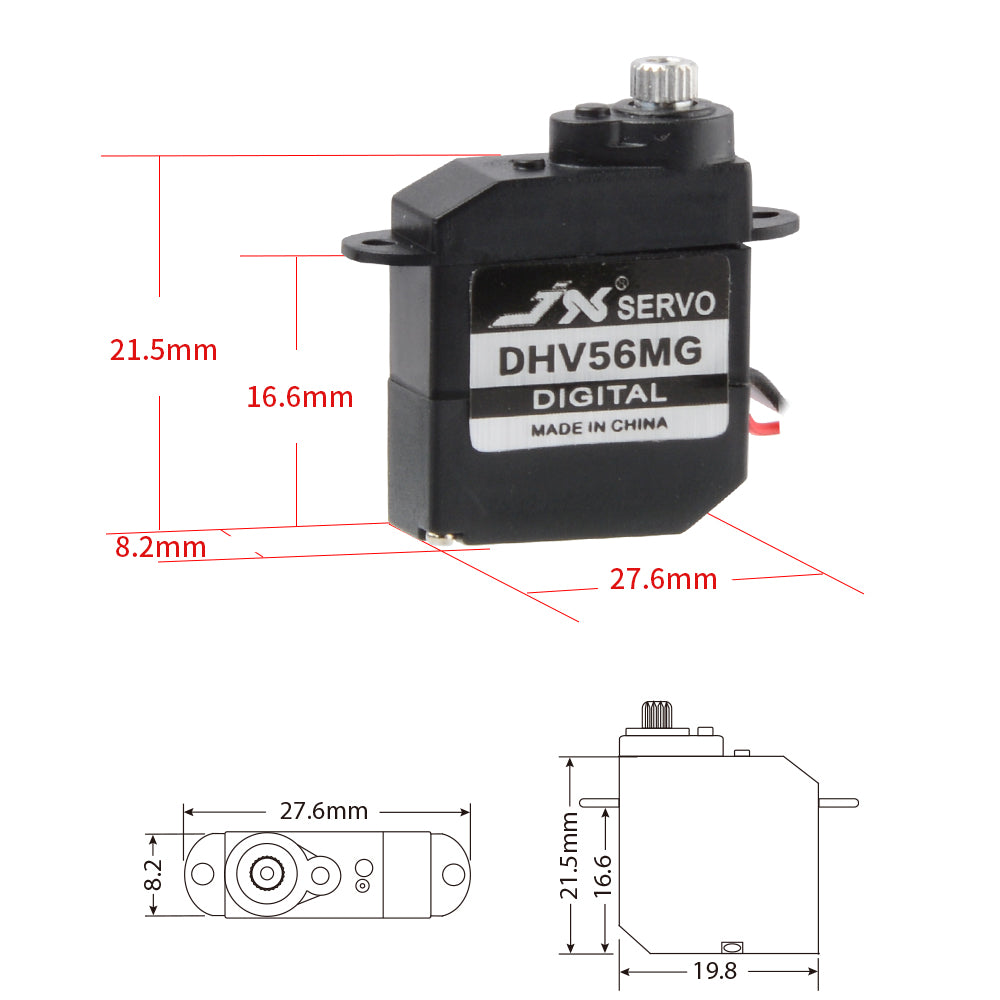 JX Servo PDI-DHV56MG 5.6g Metal Gear Digital Coreless Servo