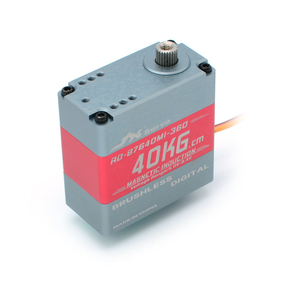 JX Servo RD-B7640MI-360 40kg 360 degree CNC Magnetic Induction Digital Metal Gear HV Servo Robotics Education Industrial