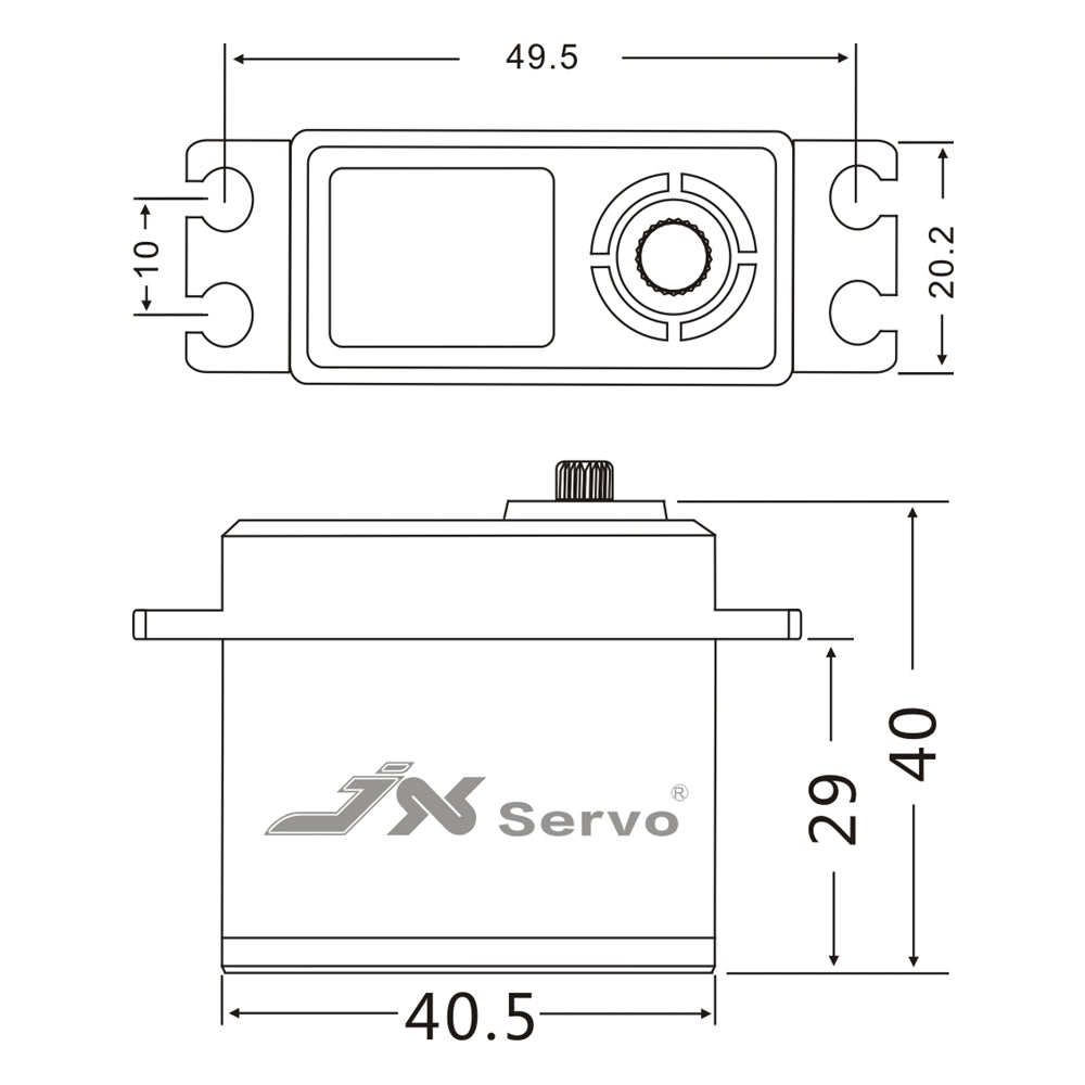 JX Servo DC6015 15kg Core Metal Gear Digital Servo