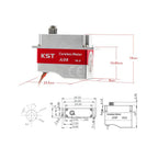 A08 V6.0 Coreless Metal Gear HV Servo 3.2kg.cm 0.09sec/60degree for Glider DLG