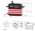 SV905-12 HV Brushless Servo Size