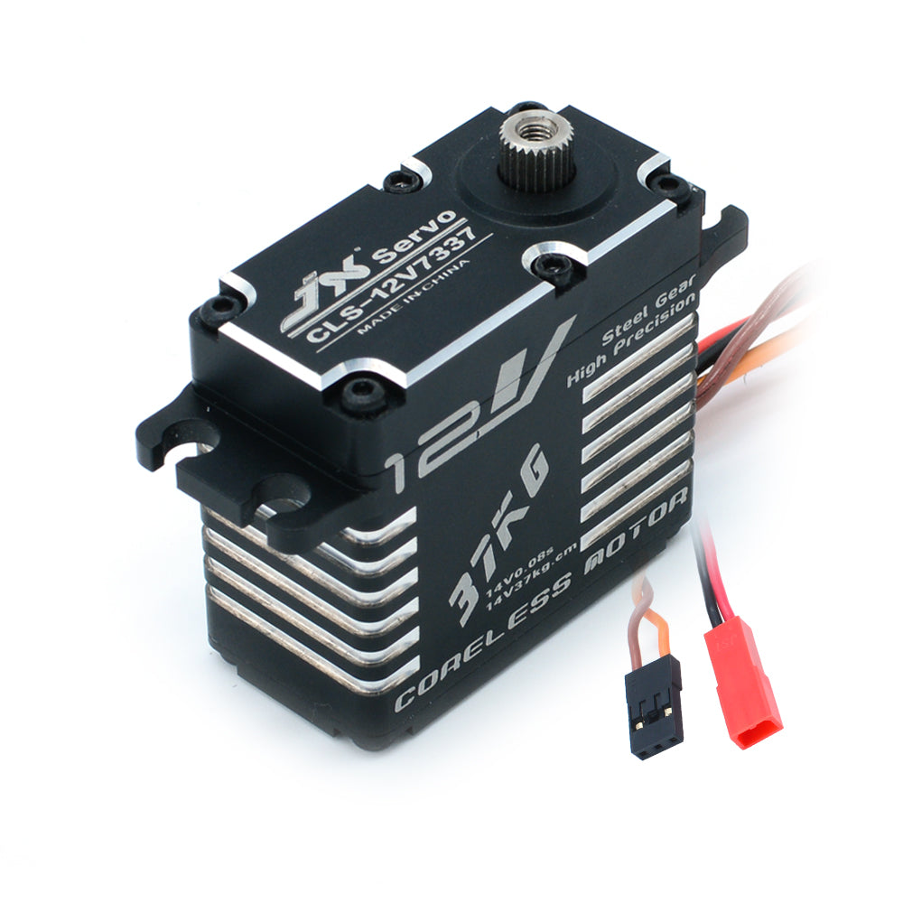 JX Servo CLS-12V7337 37kg Coreless High Precision Steel Gear Full CNC Digital Servo