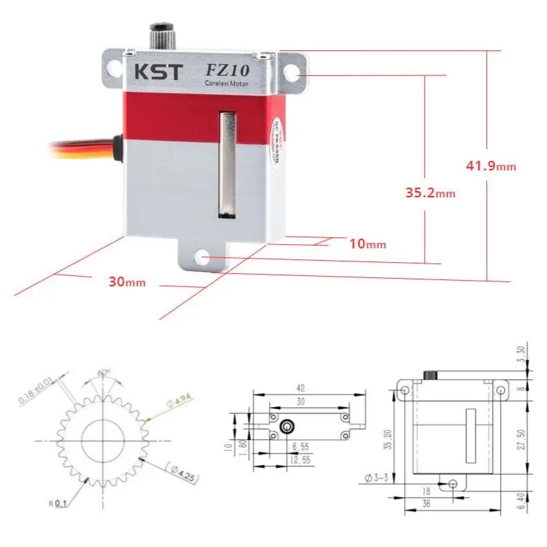FZ10 Digital Metal Gear Servo 