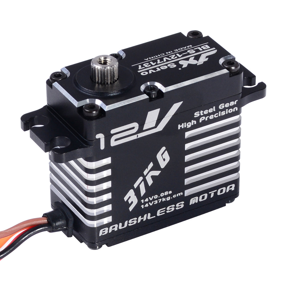 JX Servo BLS-12V7137 37kg Brushless High Precision Steel Gear Full CNC Digital Servo