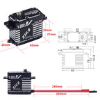 JX Servo BLS-12V7137 37kg Brushless High Precision Steel Gear Full CNC Digital Servo