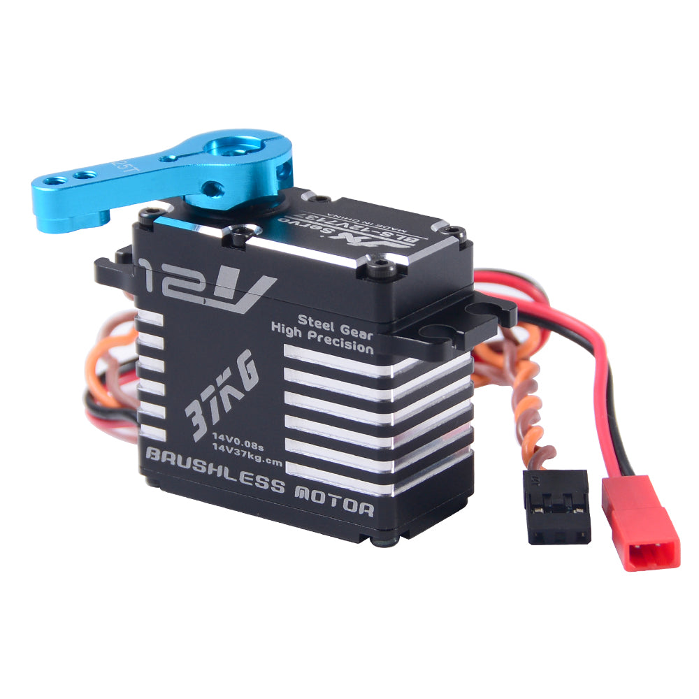 JX Servo BLS-12V7137 37kg Brushless High Precision Steel Gear Full CNC Digital Servo