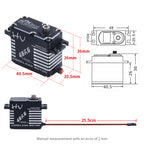 JX Servo CLS-HV7346MG 46kg Coreless High Precision Steel Gear Full CNC Digital Servo