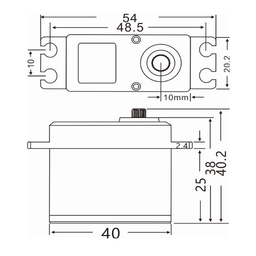 JX Servo DC5821LV 20KG Full waterproof digital high quality servo