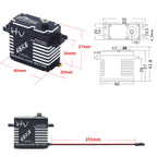 JX Servo BLS-HV7146MG 46kg Brushless High Precision Steel Gear Full CNC Digital Servo