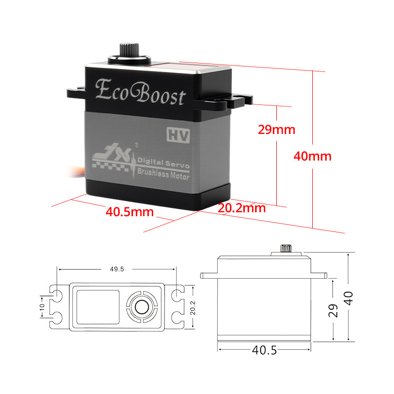 JX Servo BLS6534HV 33kg Aluminium Shell Metal gear High Voltage Brushless Digital Servo