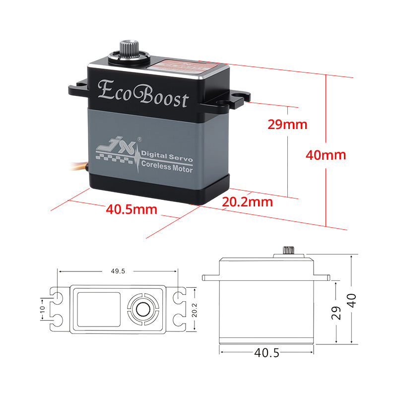 JX CLS6331 30kg Aluminium Shell Metal gear Coreless Digital Servo