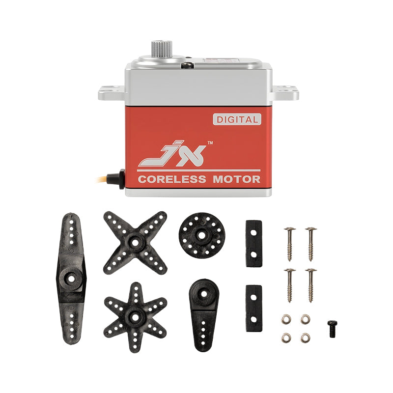JX Servo PDI-7222MG 22KG High Precision Metal Gear Full CNC Aluminium Shell Structure Digital Coreless Standard Servo