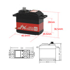 JX Servo PDI-HV5932MG 32KG 90°-360° High Precision Metal Gear Digital Coreless Servo for Robot
