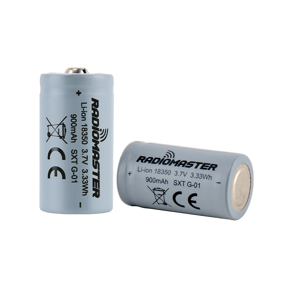 900mah 3.7v Li-ion 18350 Battery for Zorro Radio Controller (2pcs)