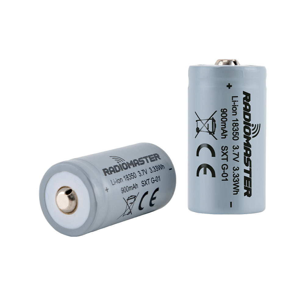900mah 3.7v Li-ion 18350 Battery for Zorro Radio Controller (2pcs)
