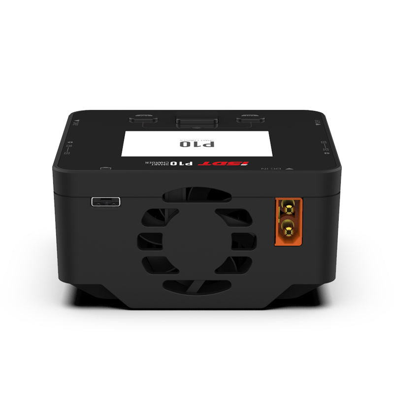 ISDT - P10 250W*2 10A*2 DC Dual Channel Smart Charger for 1-6S Lipo Li-ion Life NiCd NiMH LiHV PB Battery