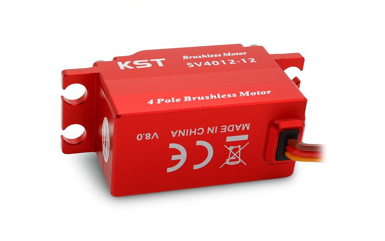 SV4012-12 SHV  4 pole Brushless Low Profile Servo 42.0Kgf.cm 0.10sec/60°for RC Cars, Fixed-Wings & Robotics KST-Servo