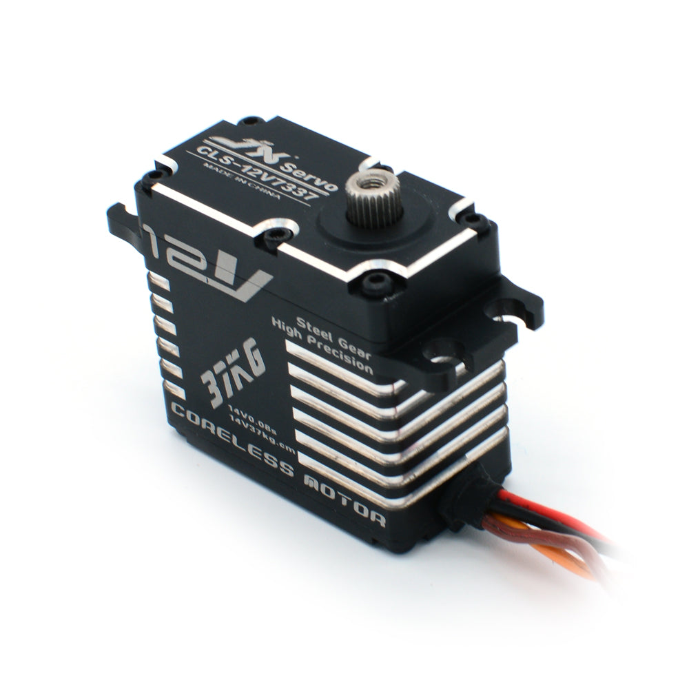 JX Servo CLS-12V7337 37kg Coreless High Precision Steel Gear Full CNC Digital Servo