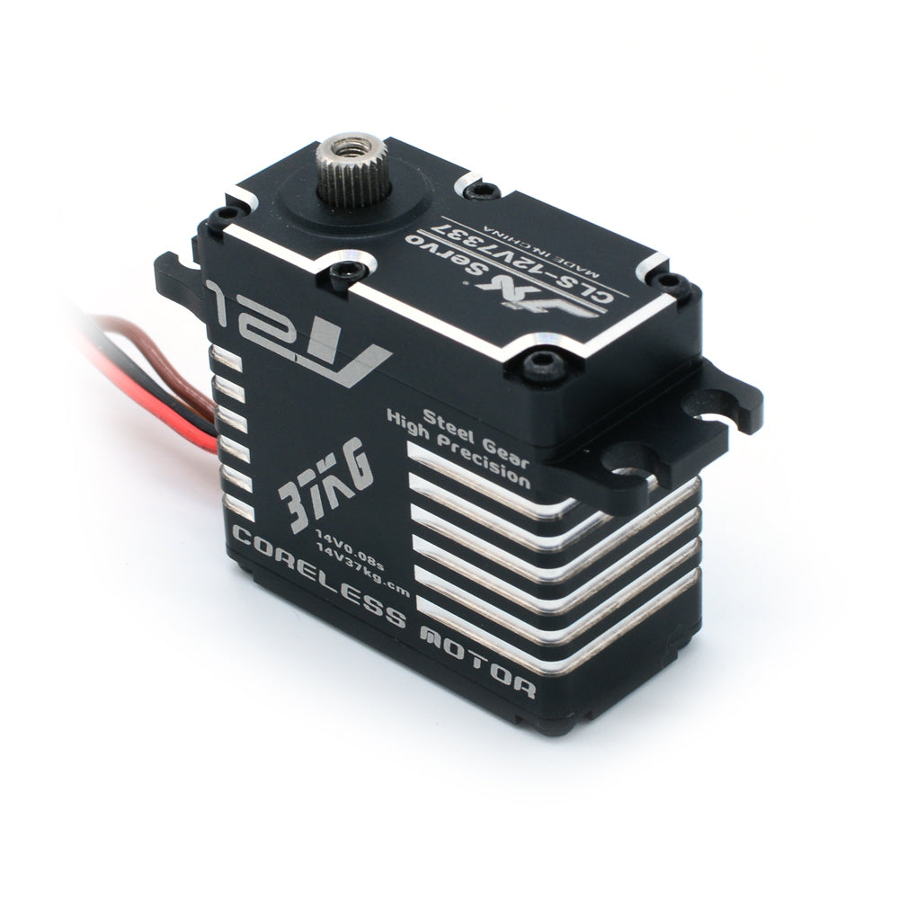 JX Servo CLS-12V7337 37kg Coreless High Precision Steel Gear Full CNC Digital Servo