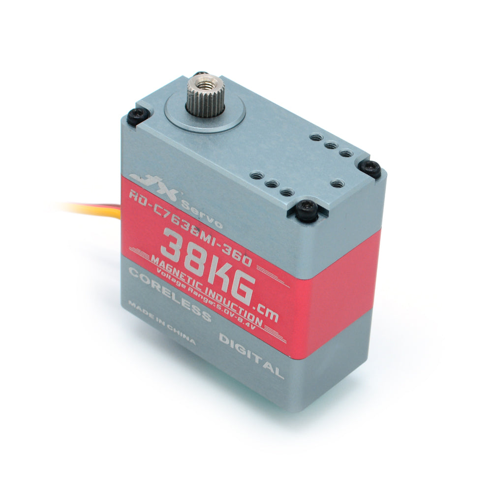 JX Servo RD-C7638MI-360 38kg 360 degree CNC Magnetic Induction Digital Metal Gear HV Servo Robotics Education Industrial