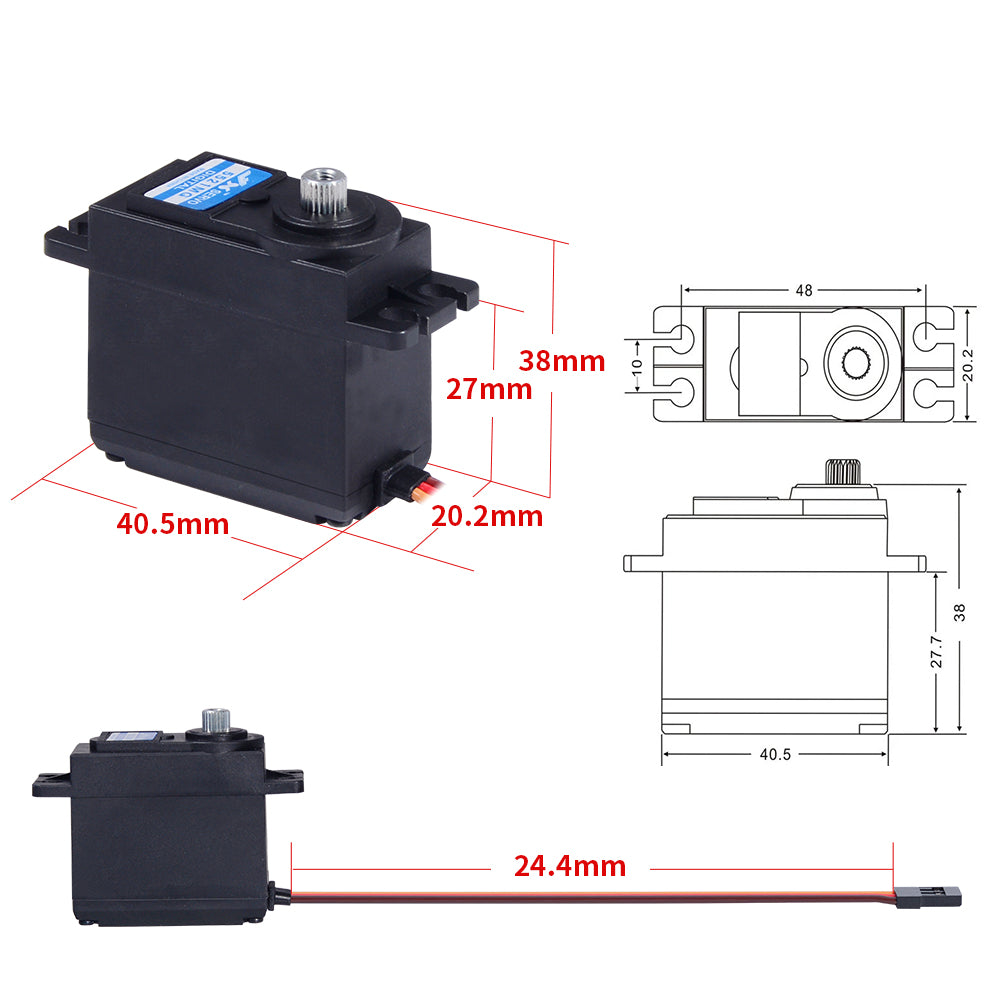 JX Servo PDI-5521MG 55.6g High Precision Metal Gear Digital Standard Servo