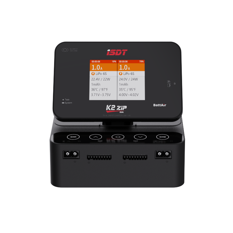 ISDT - K2 Zip Dual Smart Charger AC 200W / DC 500W x2