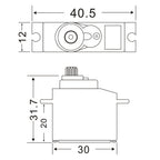 JX Servo PS-1171MG 17g Metal Gear Analog Servo