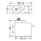 JX Servo PDI-933MG 12g Metal Gear Digital Core Servo