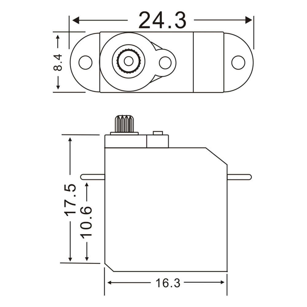 JX Servo PDI-1102HB 2.1g Plastic Gear Digital Coreless