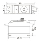 JX Servo PDI-2504MG 25g Metal Gear digital coreless servo