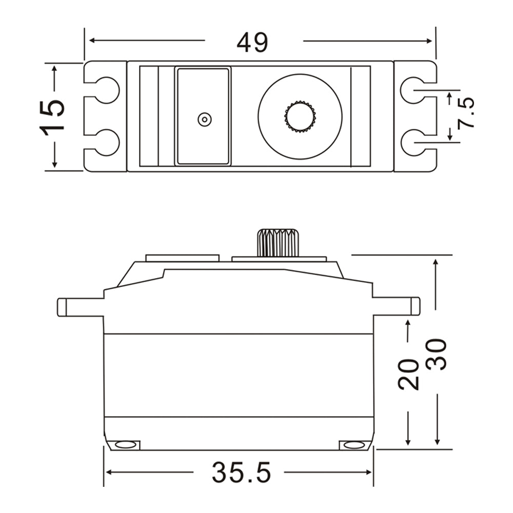 JX Servo PDI-2504MG 25g Metal Gear digital coreless servo