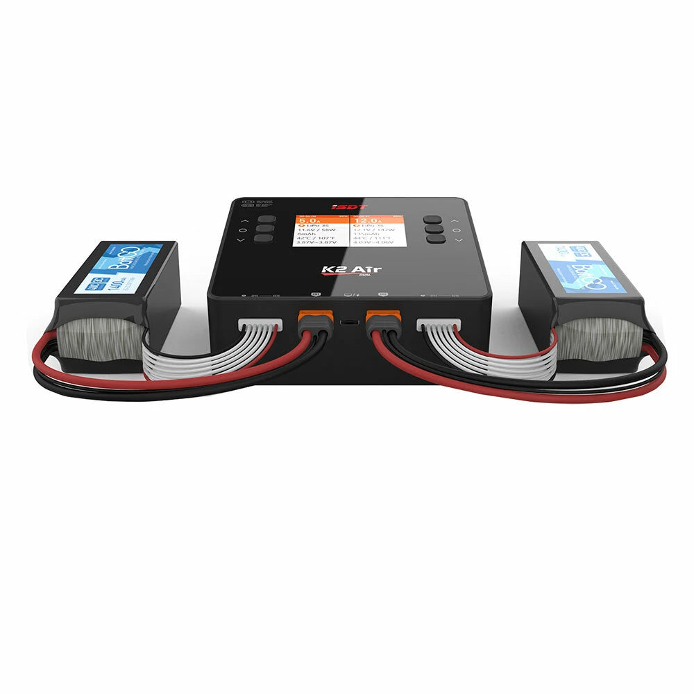 ISDT - K2 Air AC 200W DC 1000W 20A Dual Channel Balance Lipo Charger
