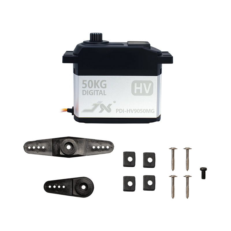 JX PDI-HV9050MG 50KG 180 degree Angle High Precision Metal Gear Digital Standard Servo for 1:5 Scale RC Cars, Baja and Robotics