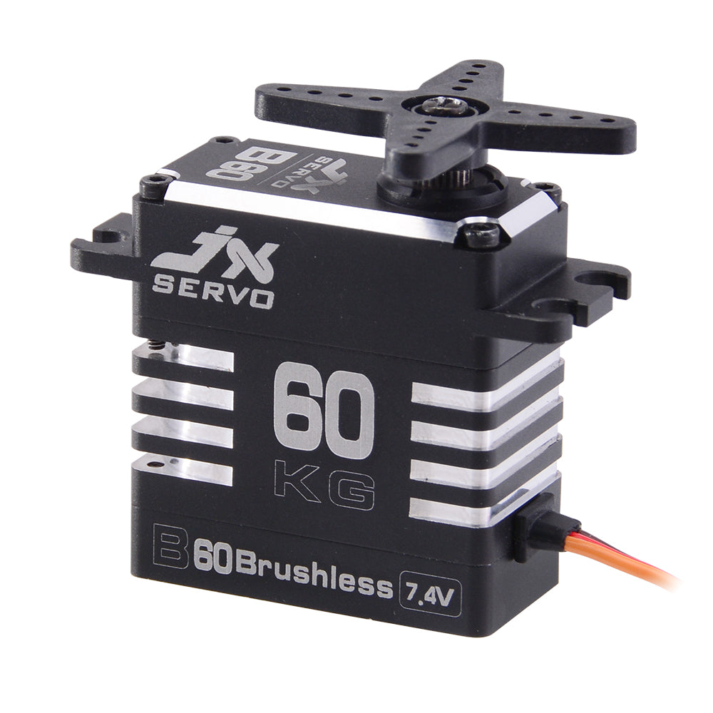 JX Servo B60 62KG Full metal Brushless high quality servo for RC Hobby UAV Robotics and Industrial Applications.