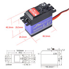JX Servo BLS6028 28kg Brushless Metal Gear Digital Servo