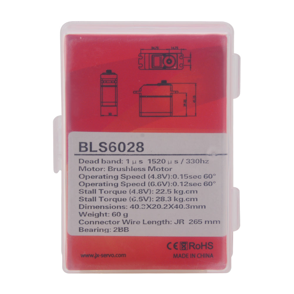 JX Servo BLS6028 28kg Brushless Metal Gear Digital Servo