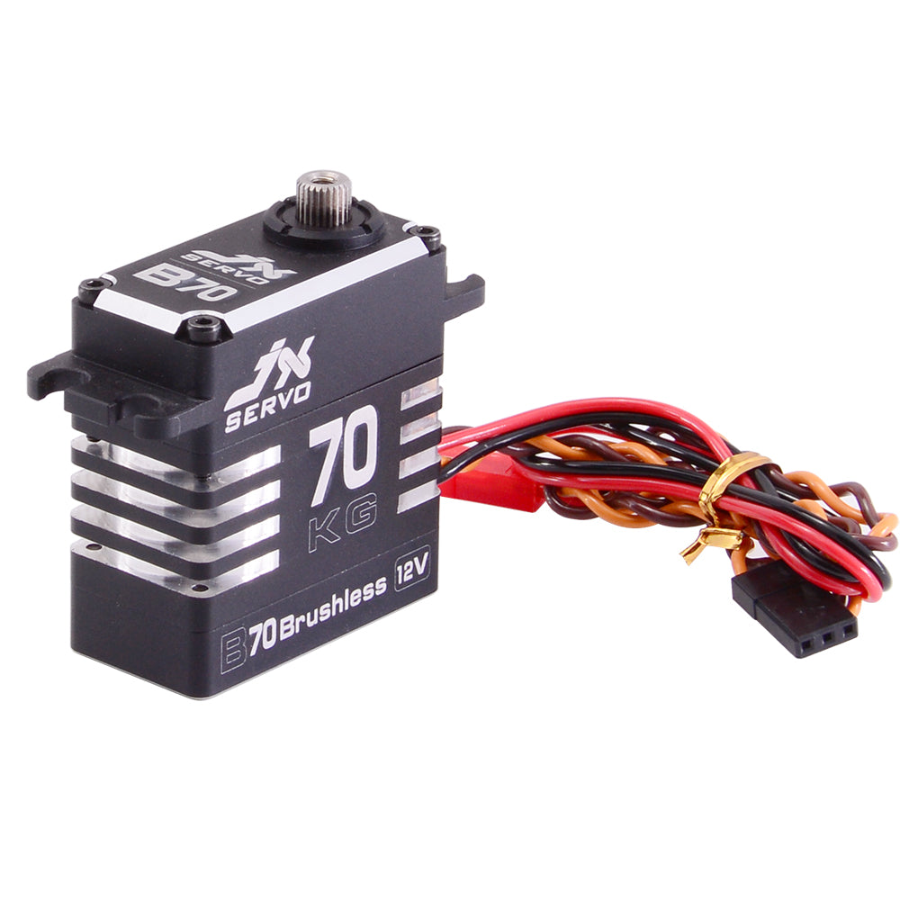 JX Servo B70 72KG Full metal Brushless 12v high quality servo for RC Hobby UAV Robotics and Industrial Applications.