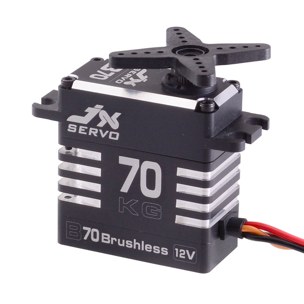 JX Servo B70 72KG Full metal Brushless 12v high quality servo for RC Hobby UAV Robotics and Industrial Applications.