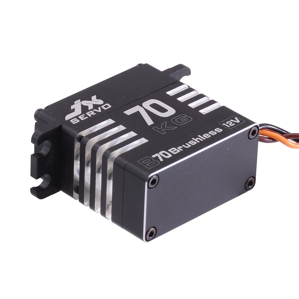 JX Servo B70 72KG Full metal Brushless 12v high quality servo for RC Hobby UAV Robotics and Industrial Applications.