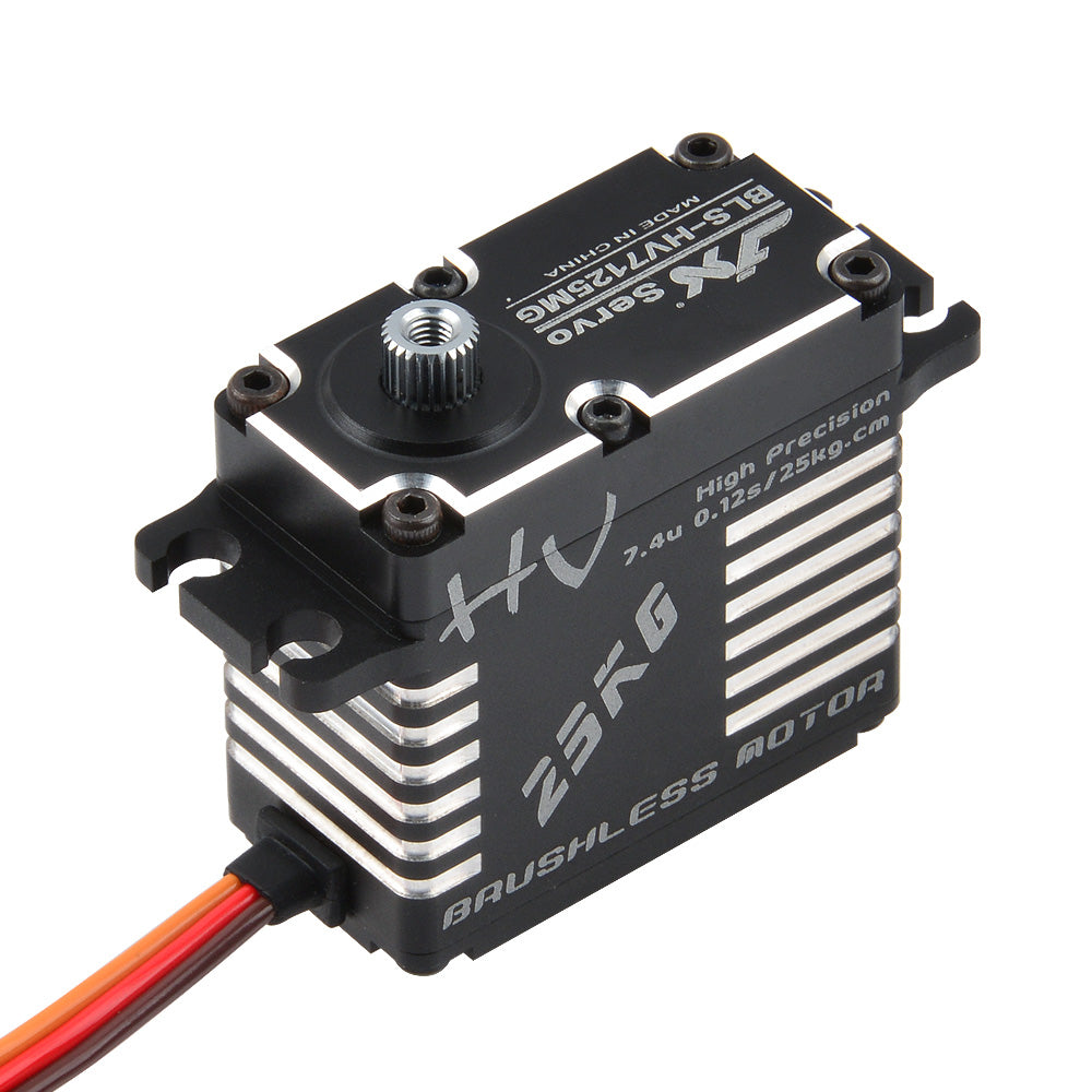 JX Servo BLS-HV7125MG 25KG Brushless High Precision Steel Gear Full CNC Digital Servo