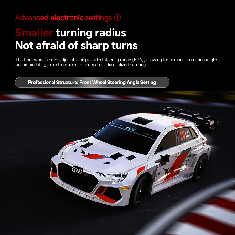 Turbo Racing C90 1:43 Scale Pegasus 3× Audi A3 Dual-IP Collaboration  RC Rally Car RTR