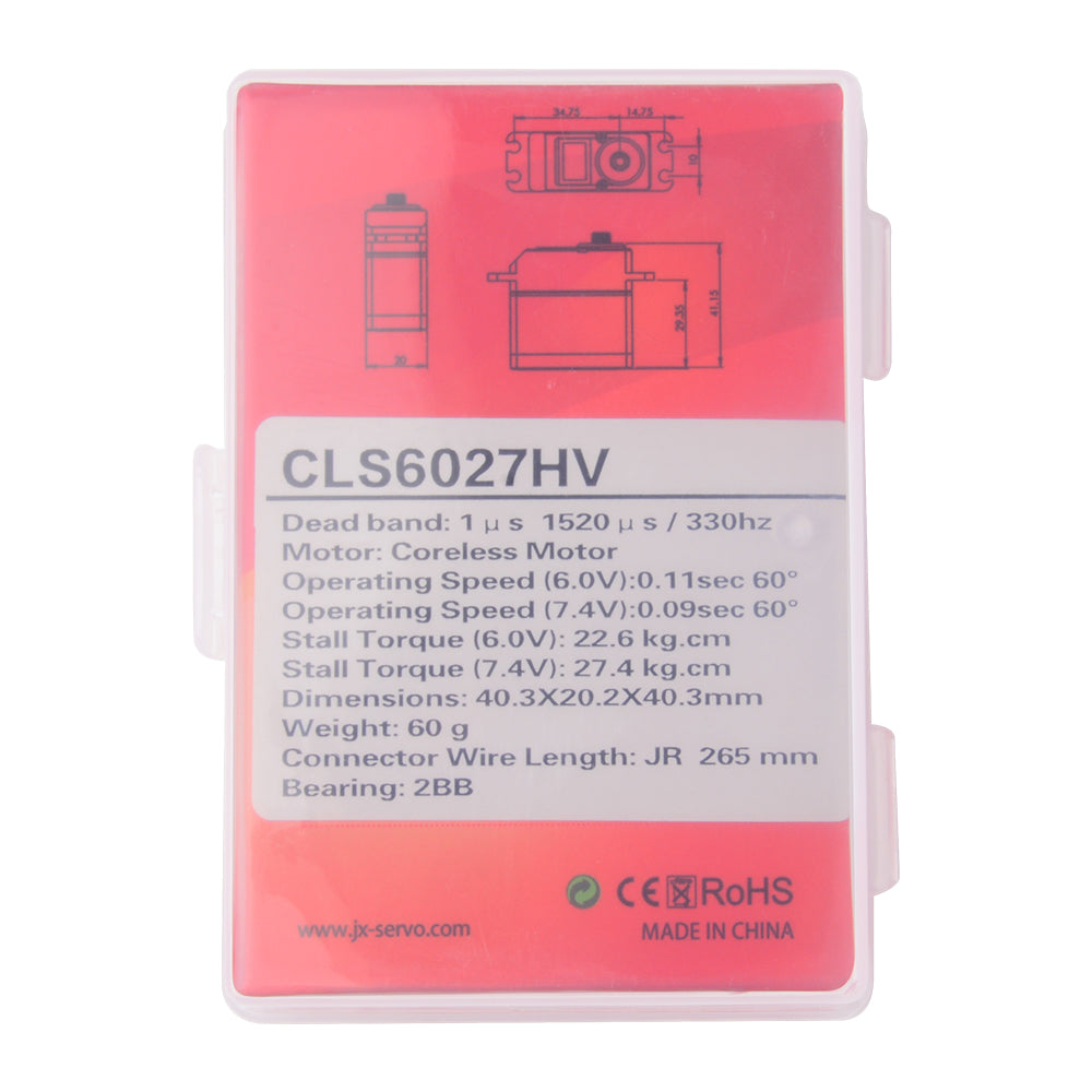 JX Servo CLS6027HV 27kg Coreless Metal Gear Digital Servo
